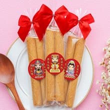 Q版神明祝壽 日式蛋捲 (滿百份免費印名字) 貼紙 禮物 伴手禮 財