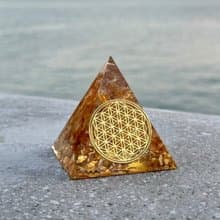 【黃水晶】奧根能量塔Orgonite (6cm/5cm/4cm)