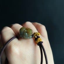 天然緬甸玉 翡翠 紅翡 招財 貔貅 護主 玉墜 項鍊 禮物 長輩禮