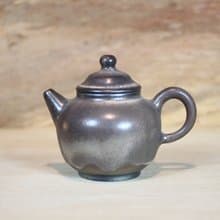 【送禮好物】天目釉柴燒茶壺 名家葉敏祥手工作品