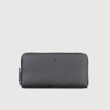 【滿3999送鑰匙圈】洛菲諾P-II 12卡拉鍊長夾-黑色/BF347-602-B