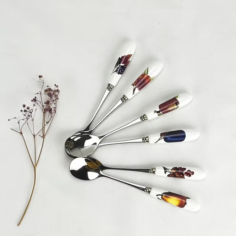 英國Portmeirion Botanic Pomona 水果系列-六入咖啡湯匙禮盒組