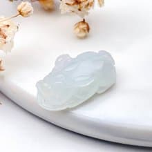 【招財神獸】冰綠種翡翠貔貅吊飾 | 天然緬甸玉翡翠A貨