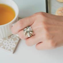 Monstera 龜背芋 * 植物系戒指