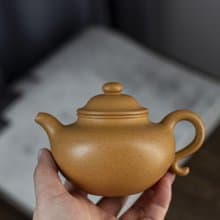 送禮紫砂壺茶壺莲子 全手工 260cc 原矿极品黄金段 正宗润泽 器型