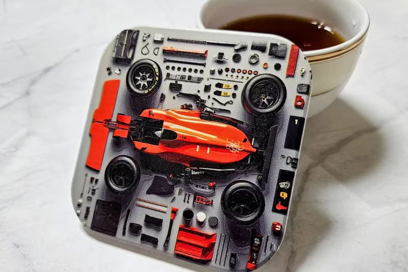 F1分解諾林-晶雕陶瓷吸水杯墊