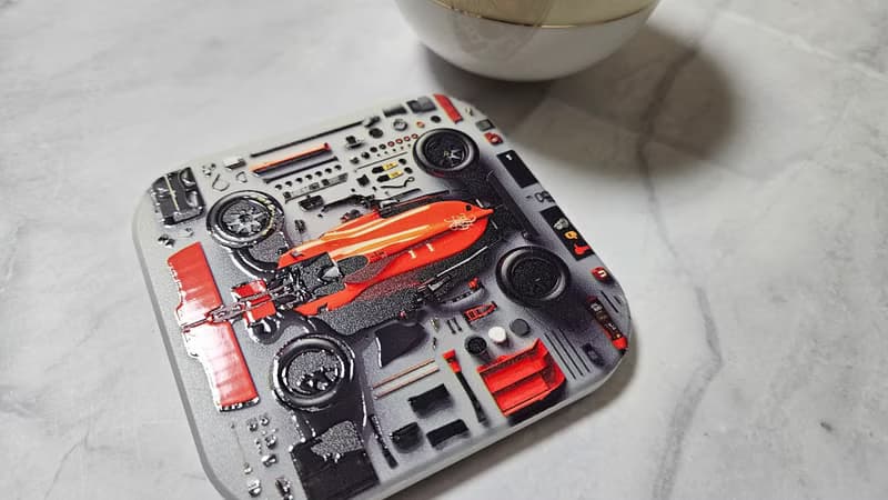 F1分解諾林-晶雕陶瓷吸水杯墊