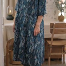 水色晴空 長版洋裝