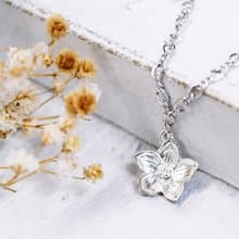 花朵系列 五月紛飛雪 桐花造型手鍊-金/銀