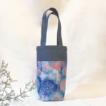 萬用環保飲料提袋 - 藍色紙傘 水壺袋 手提袋