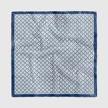 Silk satin scarf - Pineapple On White