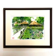 | カフェ・ロータス |　水彩画/複製画/額装品