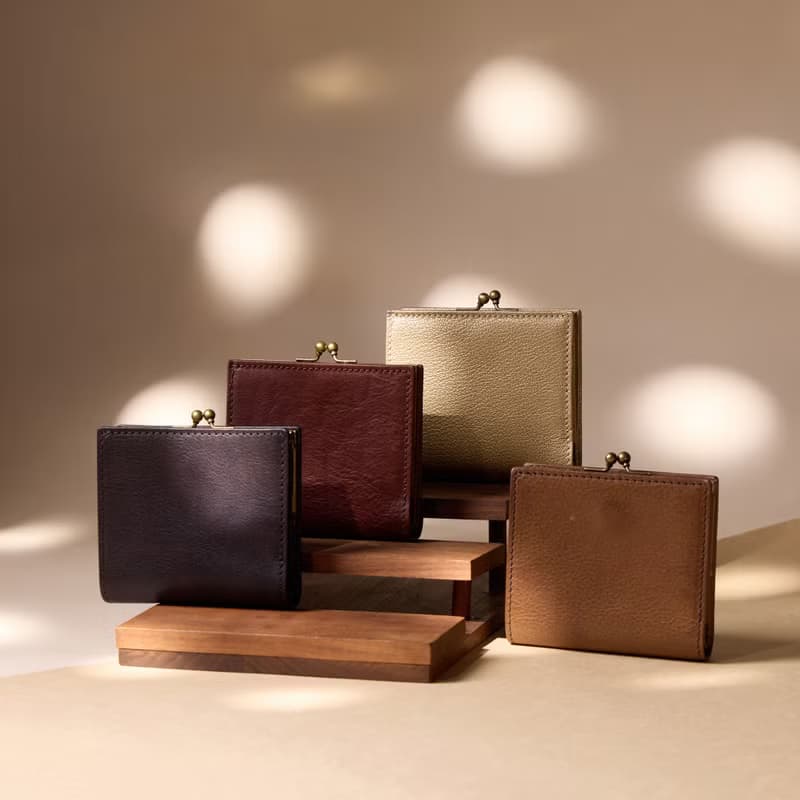 【新色上市】匠 しょくにん 系列 - 全皮革迷你口金短夾