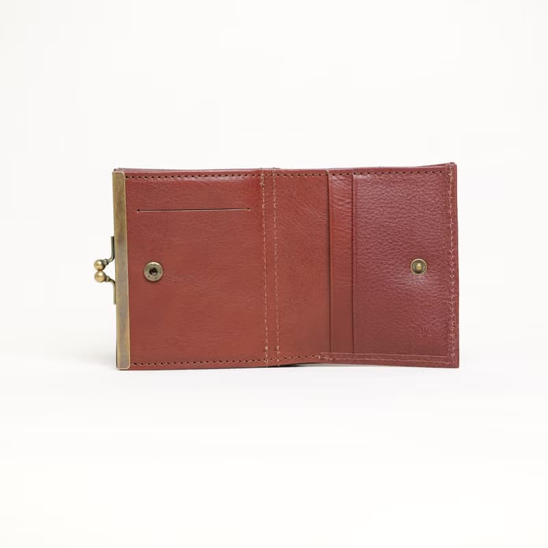 【新色上市】匠 しょくにん 系列 - 全皮革迷你口金短夾