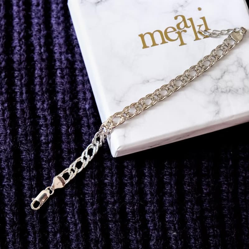 Liza Chain Bracelet | 義大利925 Pave防變色純銀手鍊 不掉色