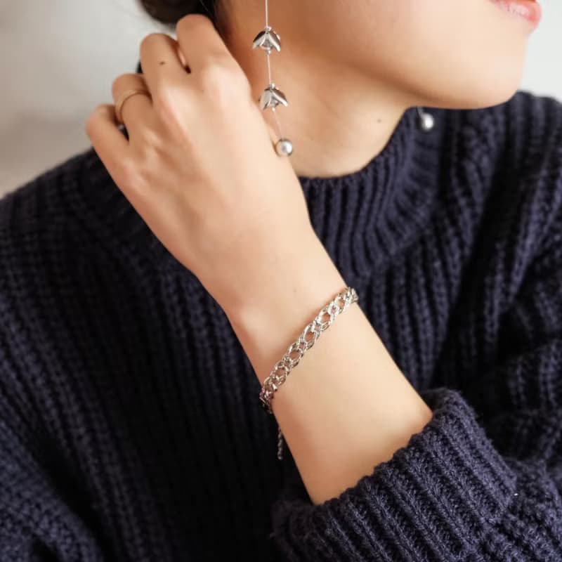 Liza Chain Bracelet | 義大利925 Pave防變色純銀手鍊 不掉色