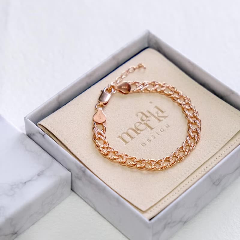 Liza Chain Bracelet | 義大利925 Pave防變色純銀手鍊 不掉色