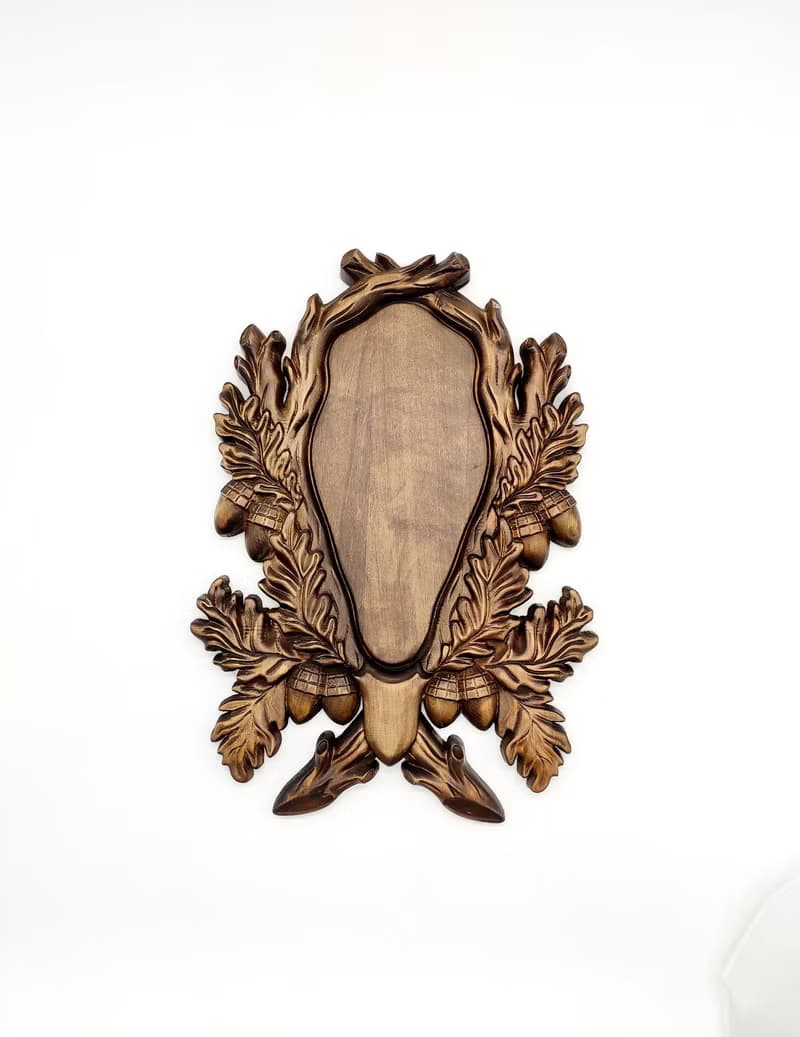 Antler Plaques, Fathers day, Plaque carved board for trophies, hunters gifts