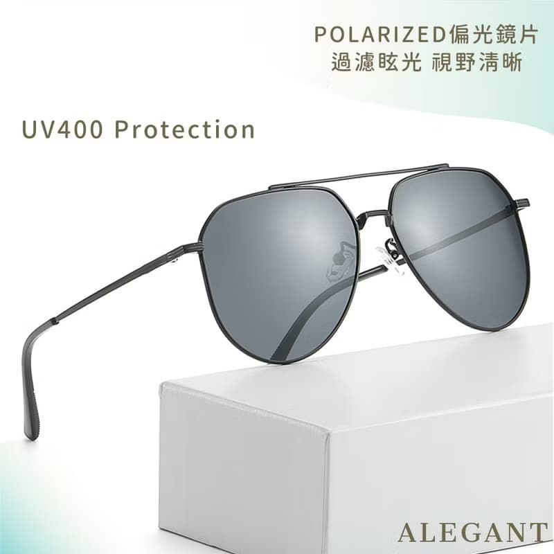 時尚舒適彈力寶麗來飛官寶麗來偏光墨鏡│UV400太陽眼鏡-2色