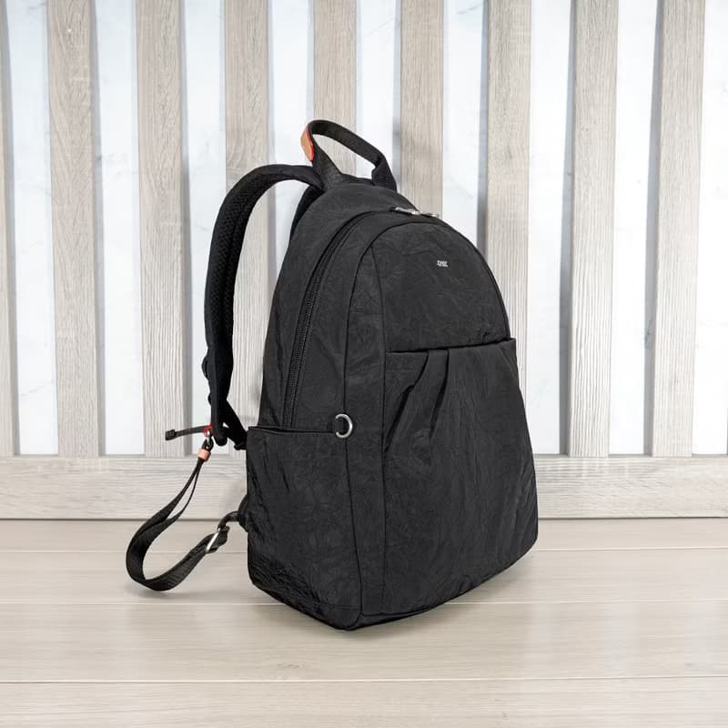 (黑色)輕盈紙感甜美系休閒旅行後背包(小款)33570