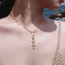 Fortuna — 四葉鋯石項鍊生日 禮物情人節