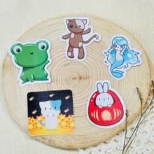 可愛插畫-防水貼紙