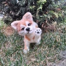 Puppy dog Akita inu stuffed dolls