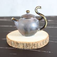 【送禮好物】原礦土塗層 柴燒飛天茶壺 名家葉敏祥手作