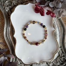 -暗夜嗜血者-天然水晶手鏈/黃銅手鍊