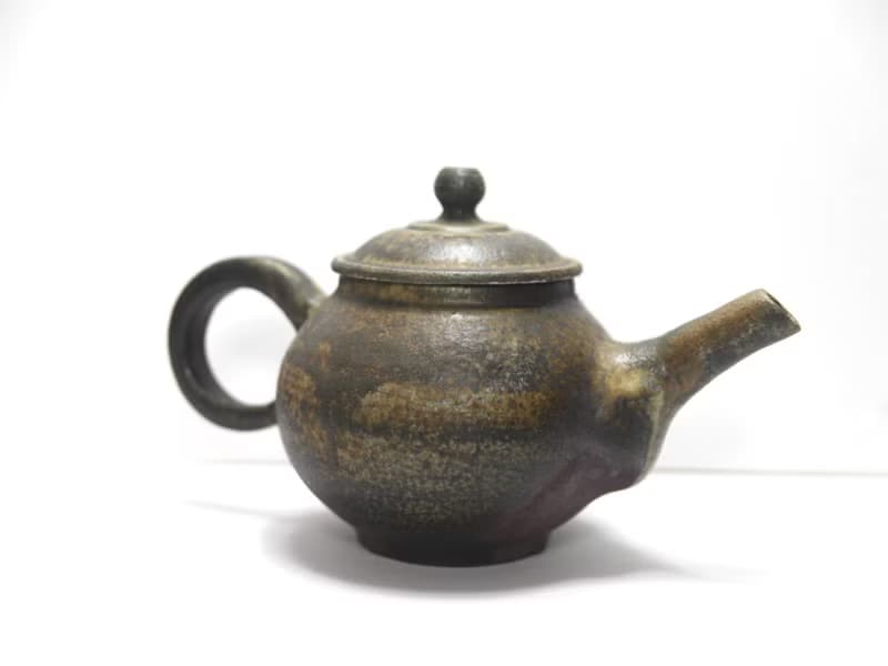藏菁ㅣ柴燒 神燈壺