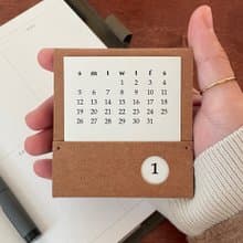 paper leather 2025 mini calendar