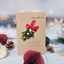 聖誕倒掛花束卡片