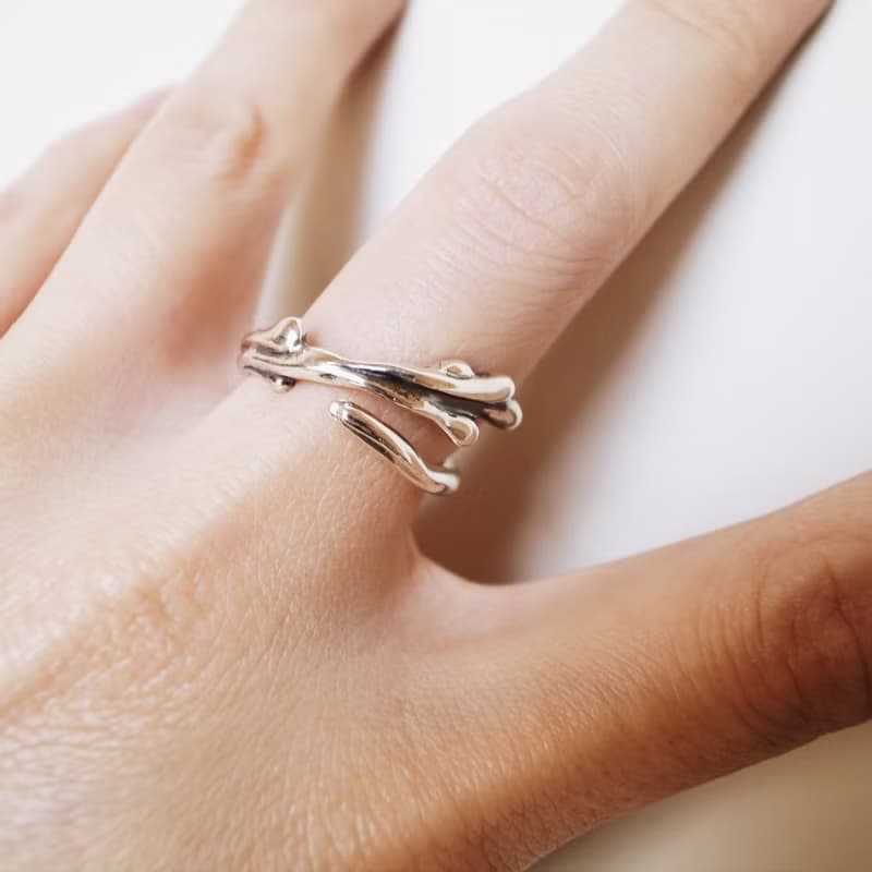 手工創作銀飾---上善若水系列/戒指