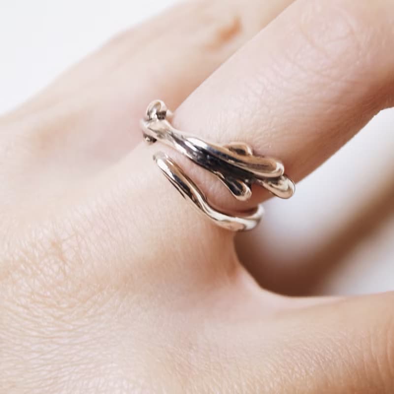 手工創作銀飾---上善若水系列/戒指