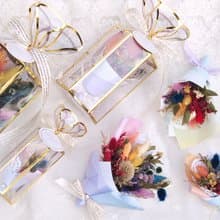 迷你乾燥花束禮盒-六色彩虹 LGBT 婚禮小物 聖誕禮物