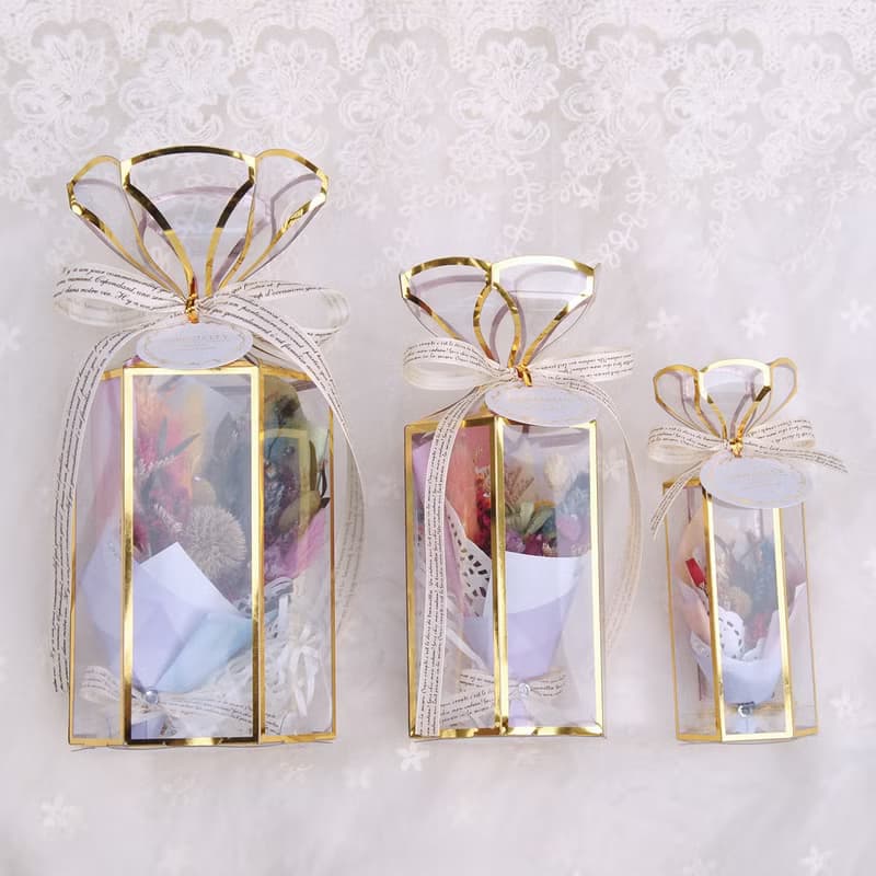 迷你乾燥花束禮盒-六色彩虹 LGBT 婚禮小物 聖誕禮物