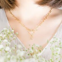 Pinkoi獨家款 x 字母 鋯石 黃銅鍍18K金 手作 【狂妄自我】項鍊