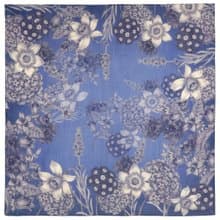 Original Pavlovo Posad Russian Shawl 100% Wool Woolen Scarf 115x115 cm 10509-13