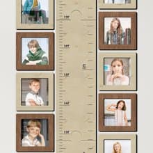 Picture frame for Wooden Kids growth Ruler | Photo frames for height chart