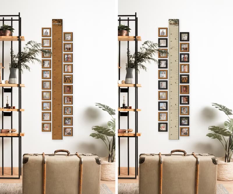 Picture frame for Wooden Kids growth Ruler | Photo frames for height chart