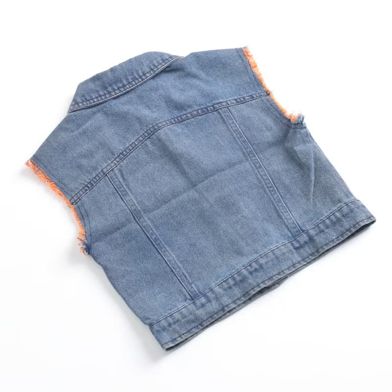 BIR童裝 | 刺繡牛仔背心