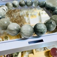 天然滿順髮灰藍兔毛水晶11.5mm38.7g稀有灰兔淨化磁場療癒自我