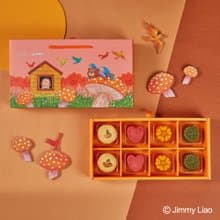 【喜憨兒×幾米】花鳥尋月8入月餅禮盒(C2) 中秋送禮