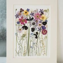 ŽIRAFA【鼴鼠的花園】押花作品藝術微噴畫喬遷禮物家居裝飾畫芯