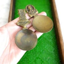 古董級 美國黃銅立體圖案湯匙 可以翻新成全金色 實際使