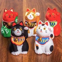 日本原裝進口 作舍民芸招財貓小號 可愛擺件陶瓷創意禮物家居裝飾