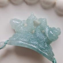 冰晴水愛心蝸牛 | 天然緬甸玉A貨翡翠
