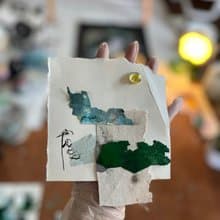 海邊看太陽/複合媒材作品 / 回收材料