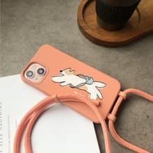 iPhone 13/13pro/12/11/SE3 街道郵差犬 二合一防摔背繩手機殼