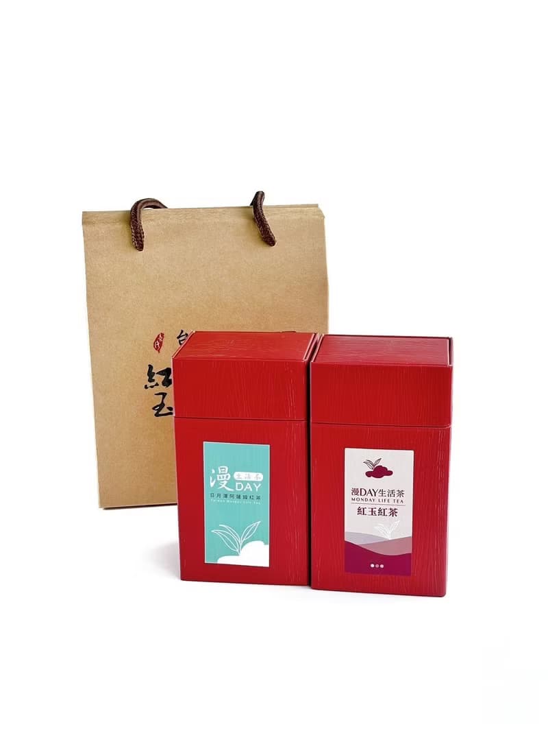 漫DAY生活茶 日月潭紅玉紅茶+阿薩姆紅茶精裝版禮盒組-2+2兩